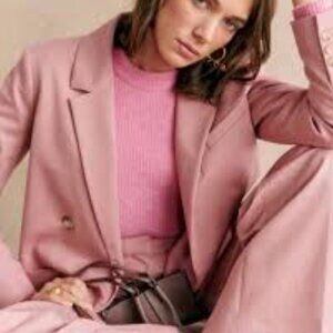 Sezane michele jacket size 32 (pink)